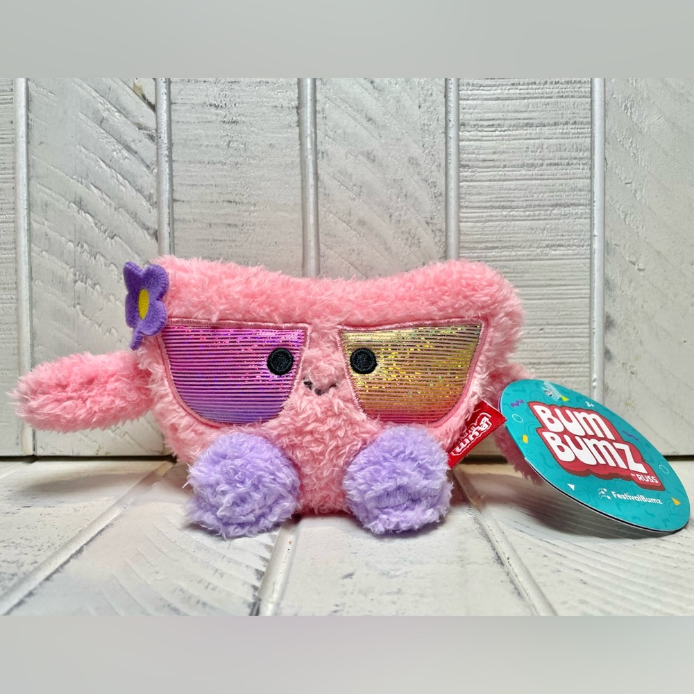 Bum Bumz By Russ FestivalBumz 4.5” Saphira Sunglasses Bean Plush 2023 NWT